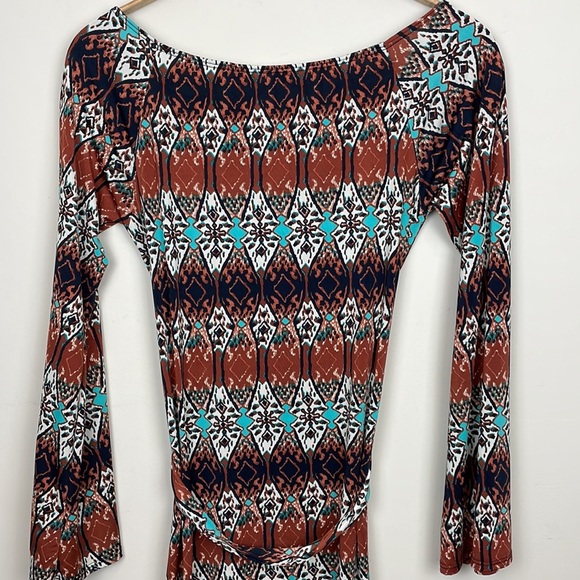 S-Twelve || Dress with a Tie Belt; Lots of Stretch; Size L - Picture 7 of 11